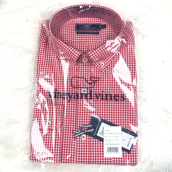 Vineyard Vines Other - Vineyard Vines red gingham long sleeve button down